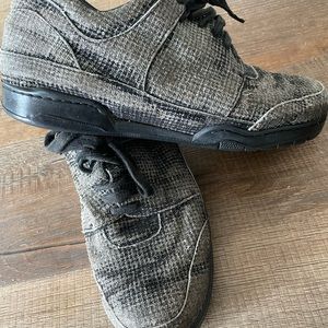 Men’s Dries Van Noten Casual, Sporty Shoe. Leather Embossed, Woven, Worn Look.